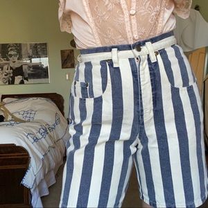Nautical Striped Shorts - size 26”